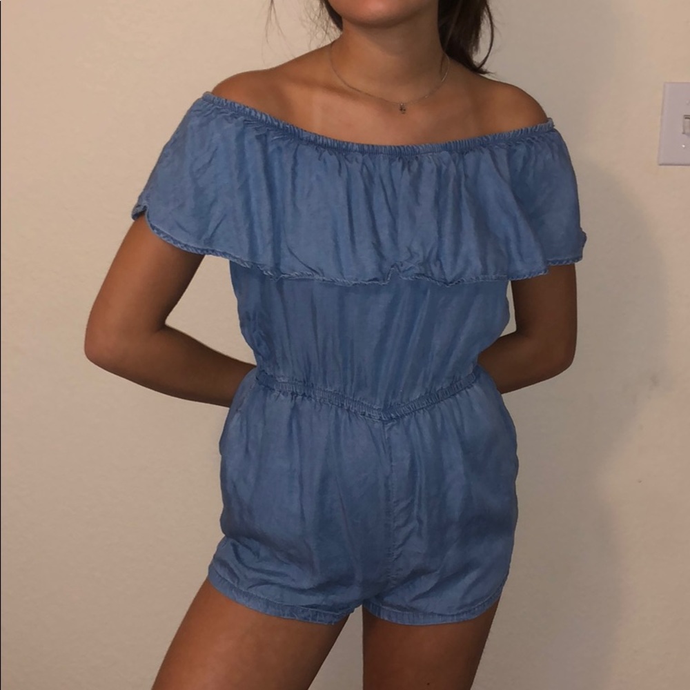 Forever 21 Denim Romper